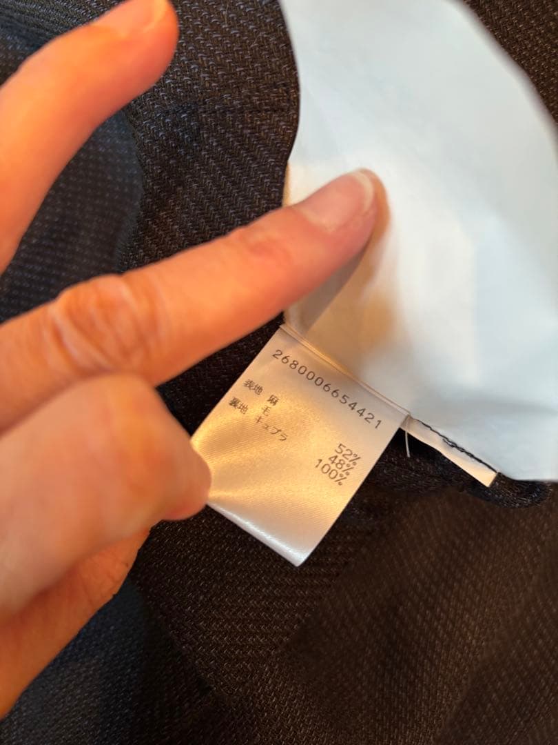 belvest ベルベスト　ノーカラージャケット　50