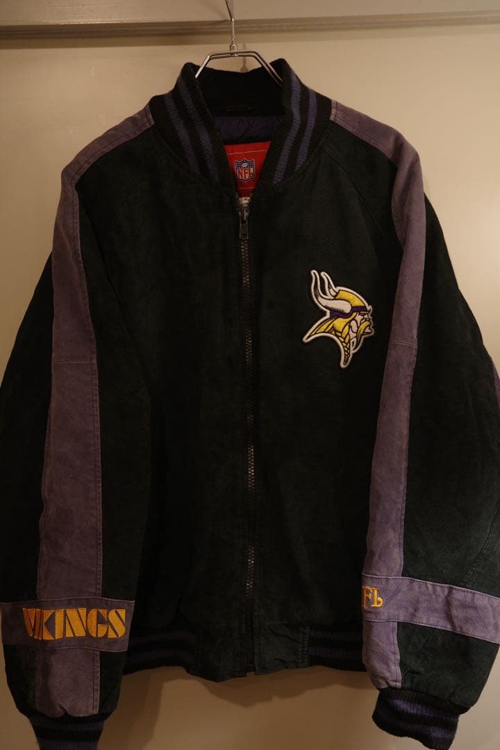 NFL Minnesota Vikings スタジャン M 黒/紫