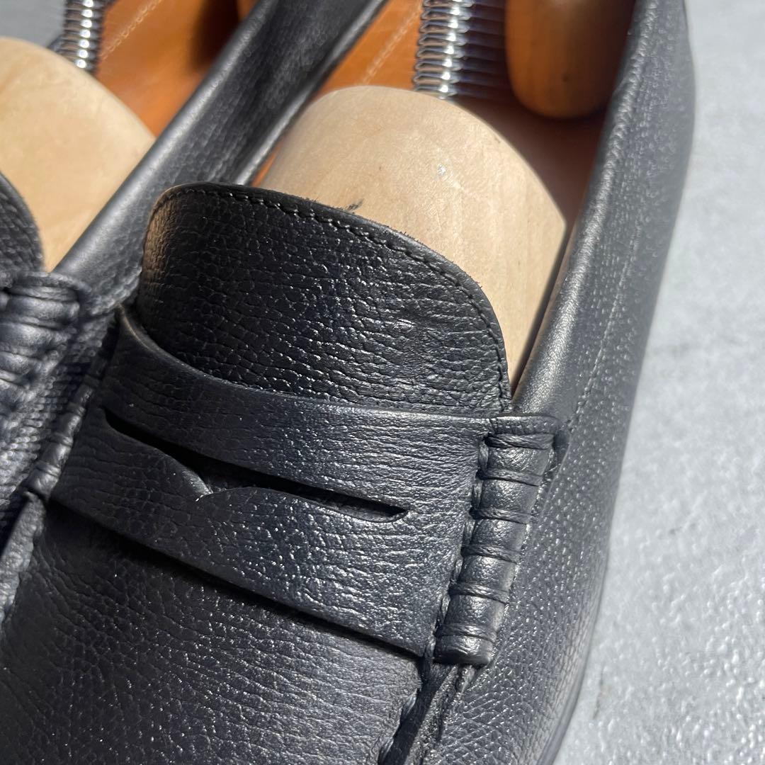 極美品✨️ TOD’S ローファー ドライビングシューズ ロゴ刻印 黒