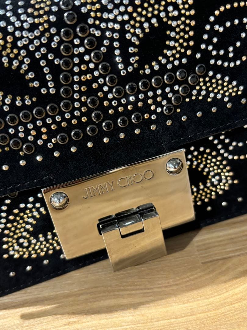 JIMMY CHOO ブラックパーティーバッグ