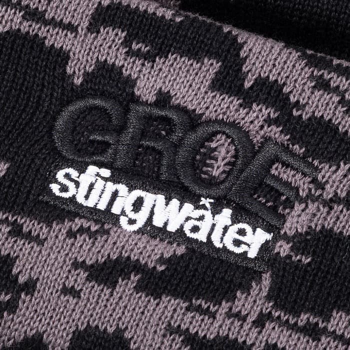 帽子 STINGWATER THOM BEANIE / BLACK/GRAY