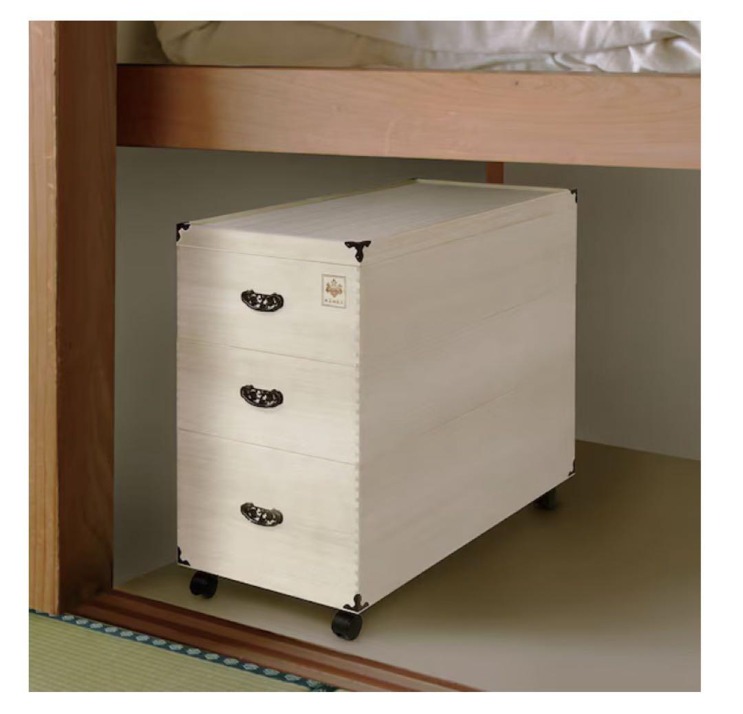 桐製 着物、毛皮、ひな人形収納ケース 3段タイプ