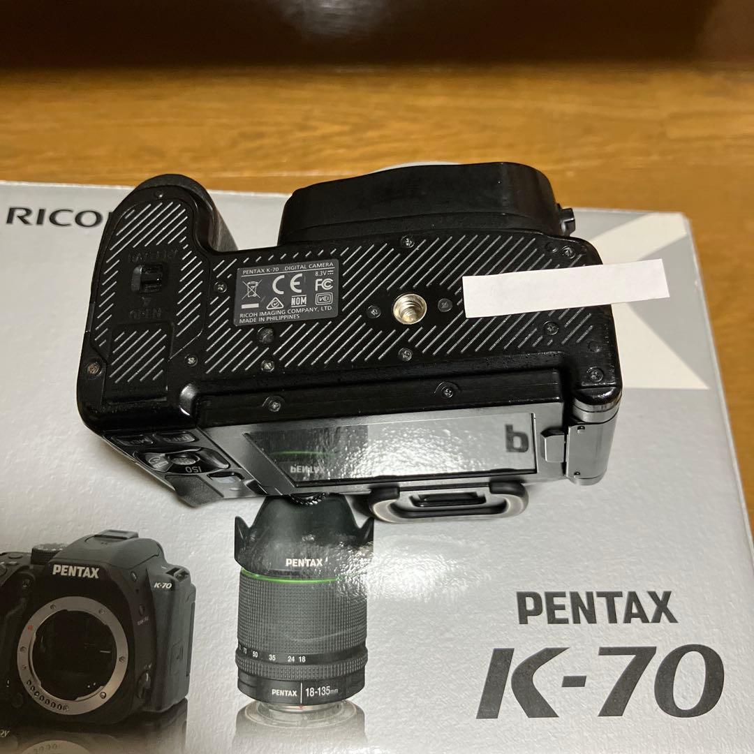 （ジャンク品）PENTAX K-70 デジタル一眼レフカメラ　望遠レンズ　セット