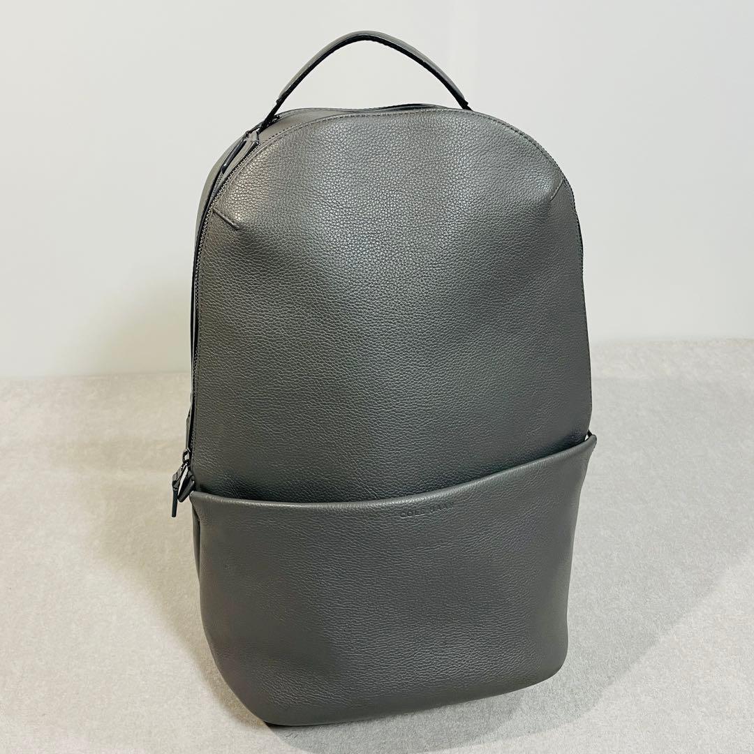 【美品!】COLE HAAN トライボロ バックパック グレー レザー