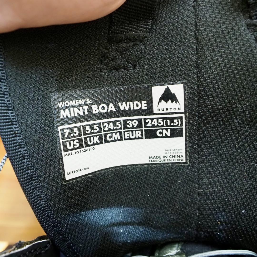 Burton Mint Boa Wide 24.5cm　ミント　ボア　ワイド