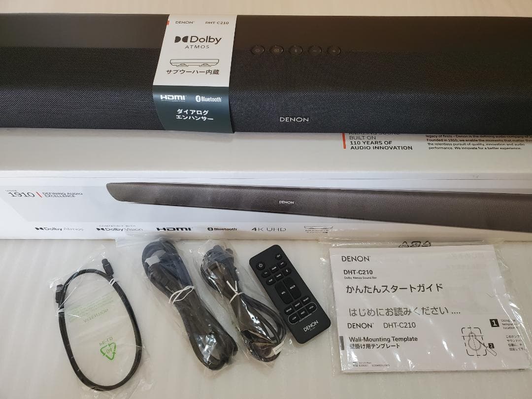 DENONデノンサウンドバーDHT-C210K 2024年製