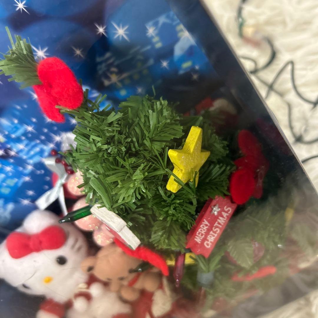 激レア サンリオ　ハローキティ　ジオラマライトマスコット　クリスマス