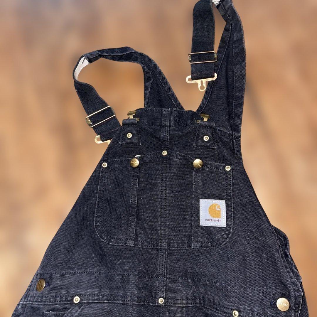 カーハート　ブラック　オーバーオール　人気色