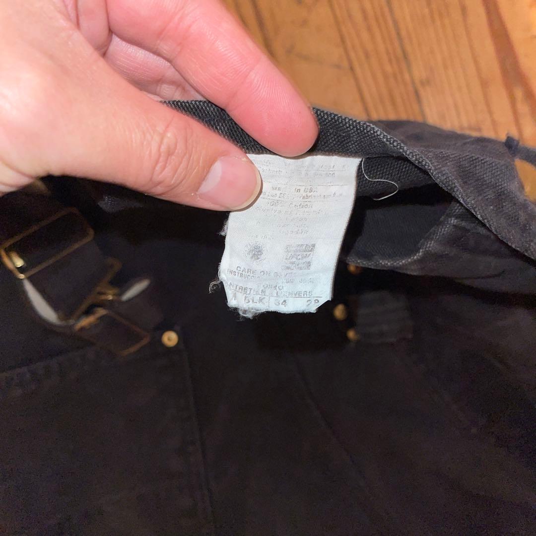 カーハート　ブラック　オーバーオール　人気色