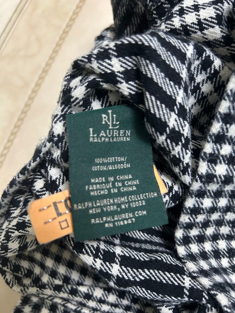 ラルフローレン　厚手掛け布団カバー　160幅　コットンブランケットのような感触