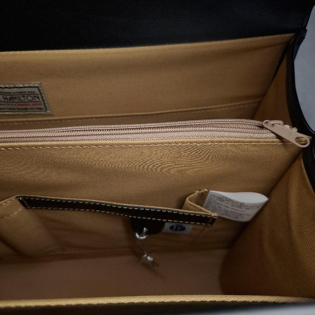 【新品】J.C HAMILTON ダレスバック ビジネスバッグ 黒 レザー