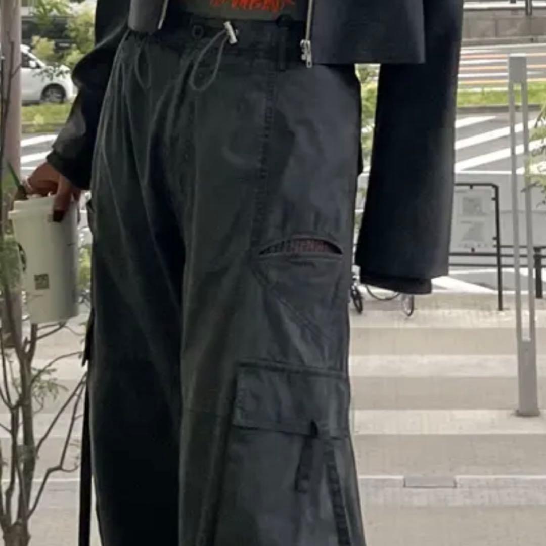 【未使用】アメリ MILITARY SLIT LACE CARGO PANTS