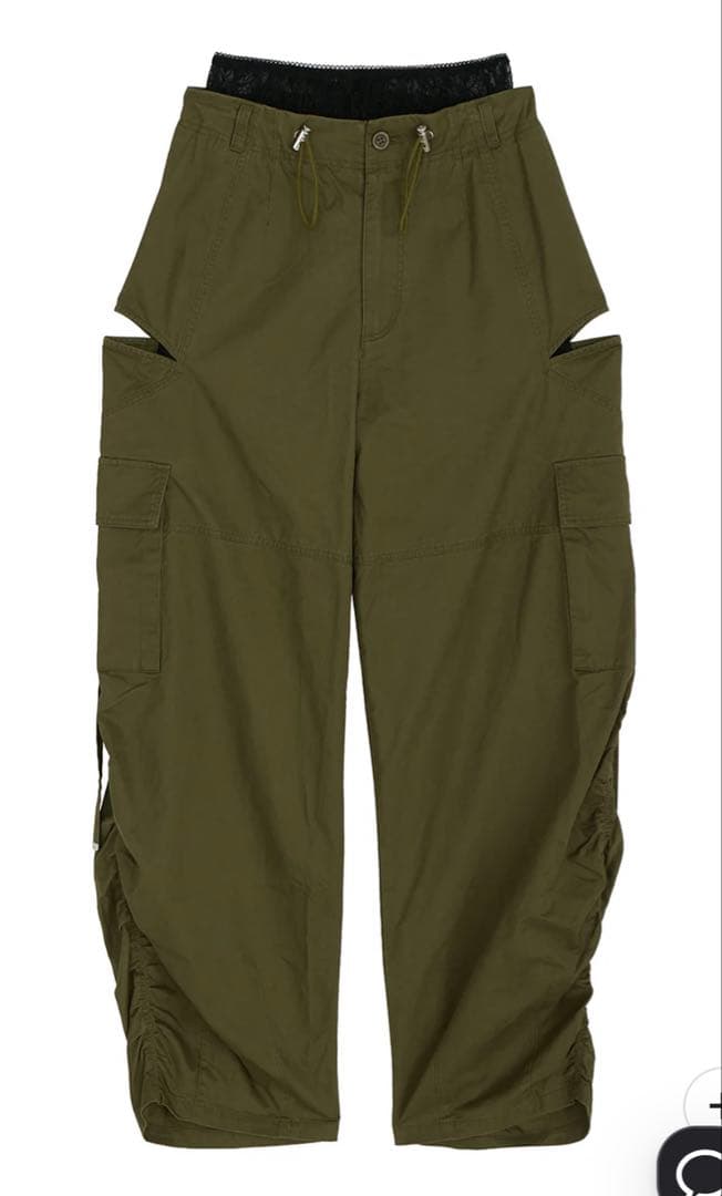 【未使用】アメリ MILITARY SLIT LACE CARGO PANTS