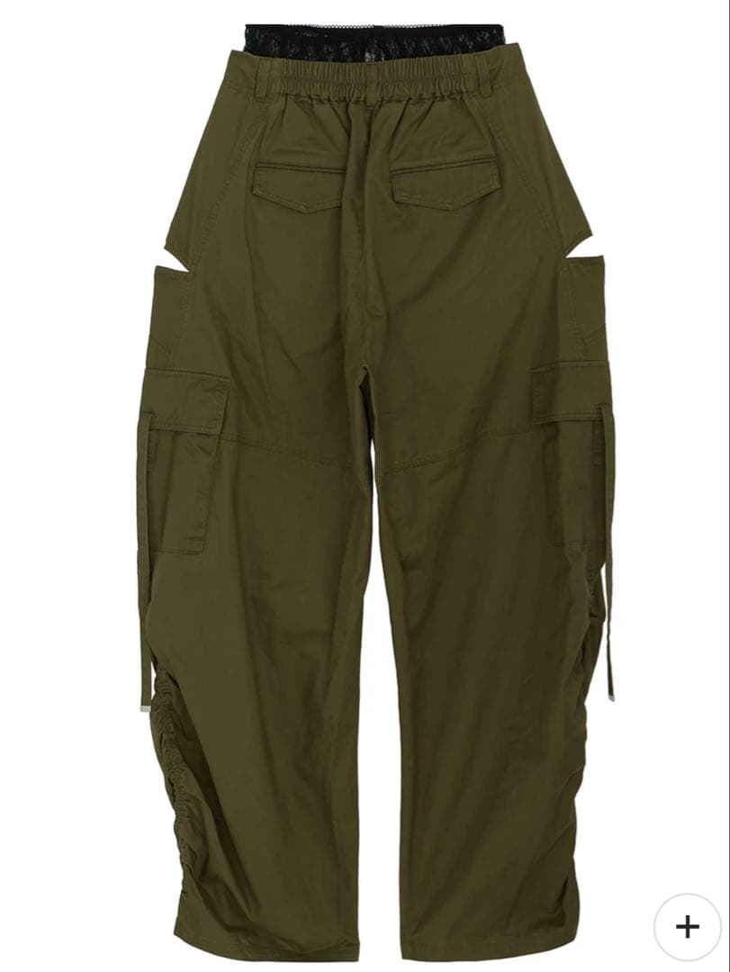 【未使用】アメリ MILITARY SLIT LACE CARGO PANTS