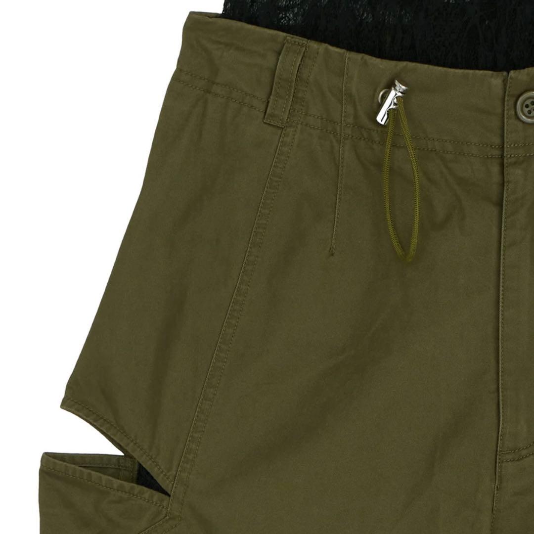 【未使用】アメリ MILITARY SLIT LACE CARGO PANTS