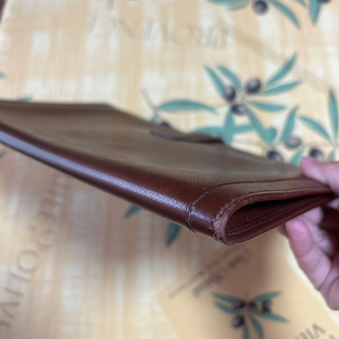 HERMESエルメス クラッチバッグ JIGE PM ブラウン