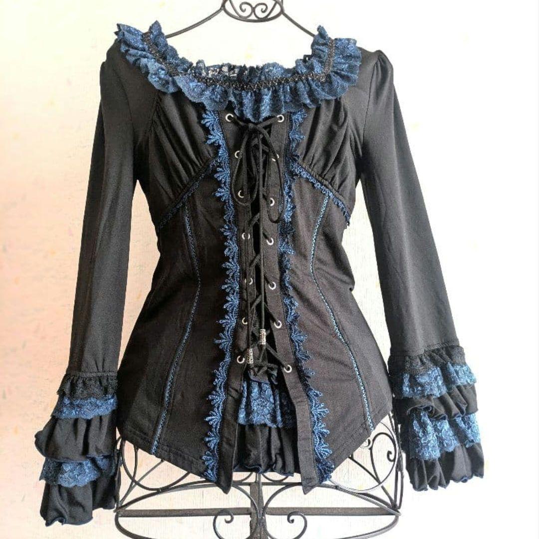 OzzCroce ２Way フリルブラウス