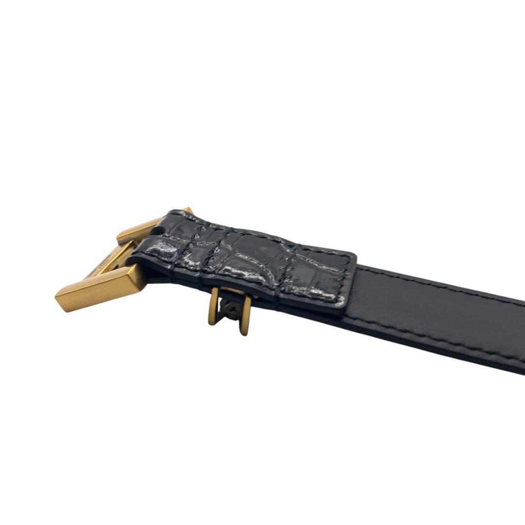 美品★YSL イヴサンローラン　細いベルト73-83ｃｍ