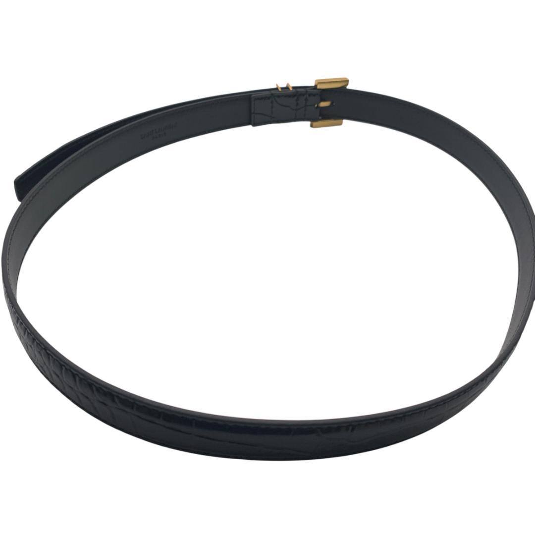 美品★YSL イヴサンローラン　細いベルト73-83ｃｍ