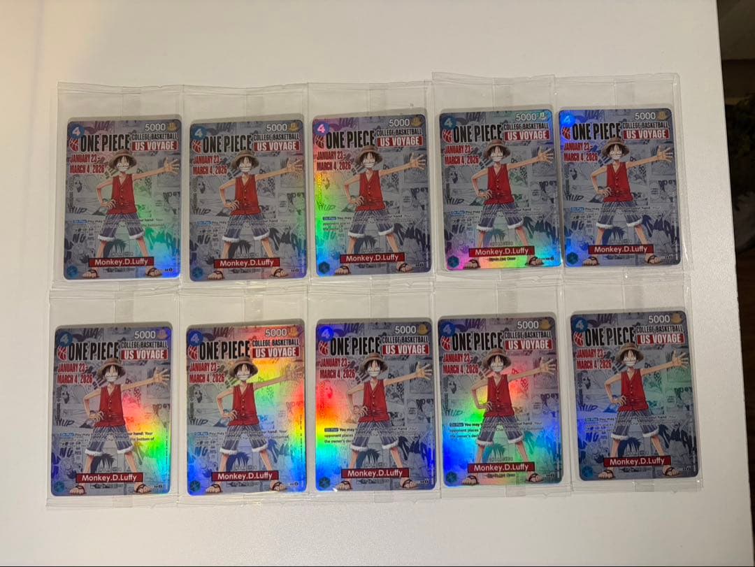 【未開封】ワンピースカード ルフィ バスケ カレッジ　プロモーションカード