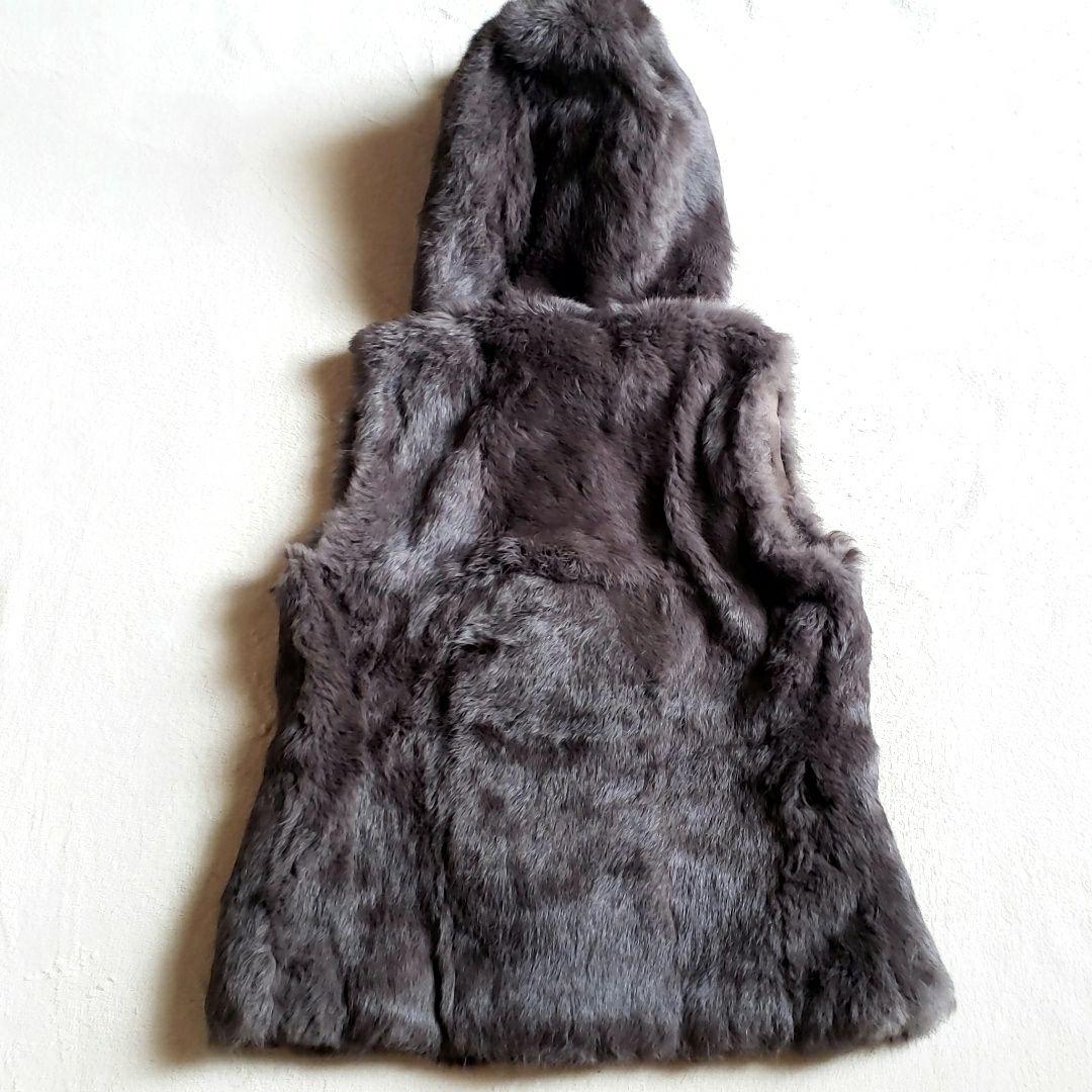 YVES SALOMON　ファーベスト　ラビット　シルク　フランス製