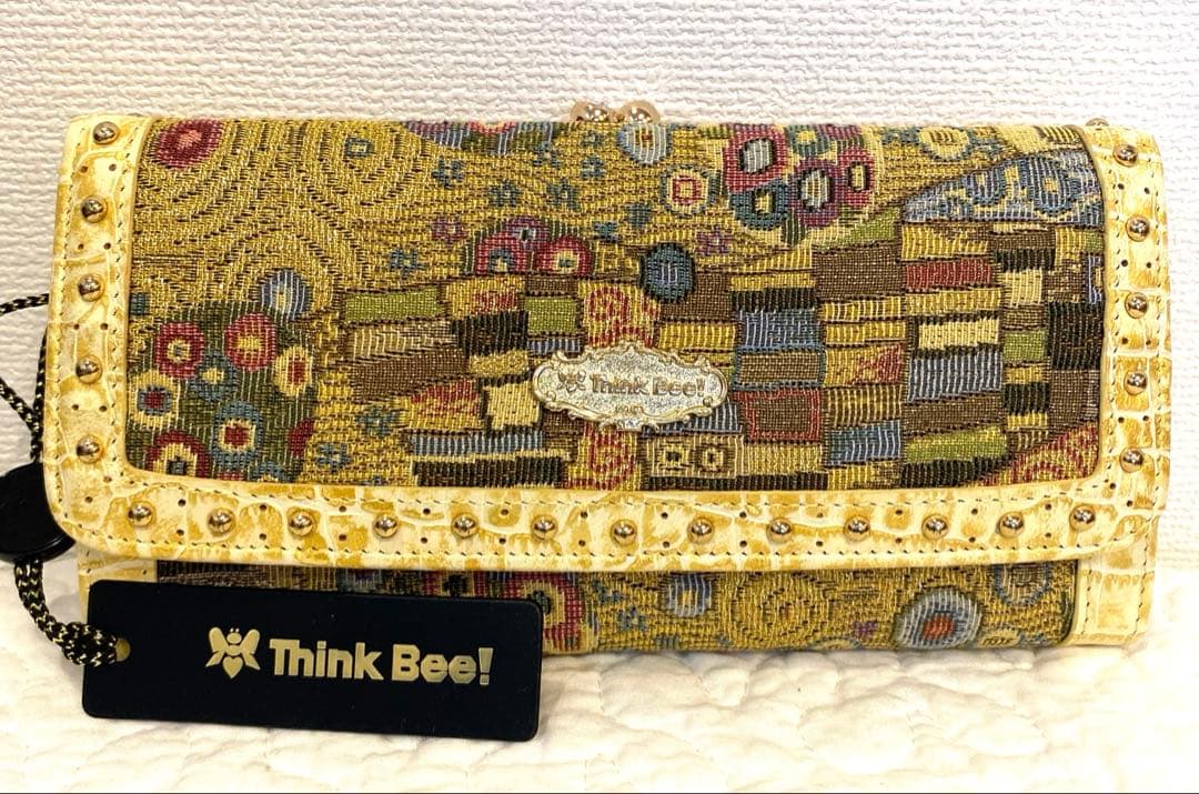 【新品未使用】Think Bee! シンクビー 長財布 ゴールデンクリムト
