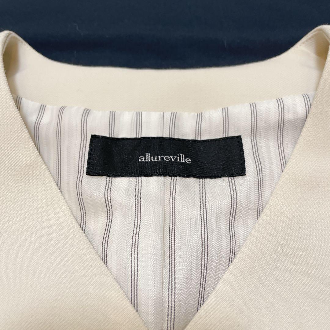 2024年 アルアバイル ギャバショートジャケット ベスト 2点 レイヤード