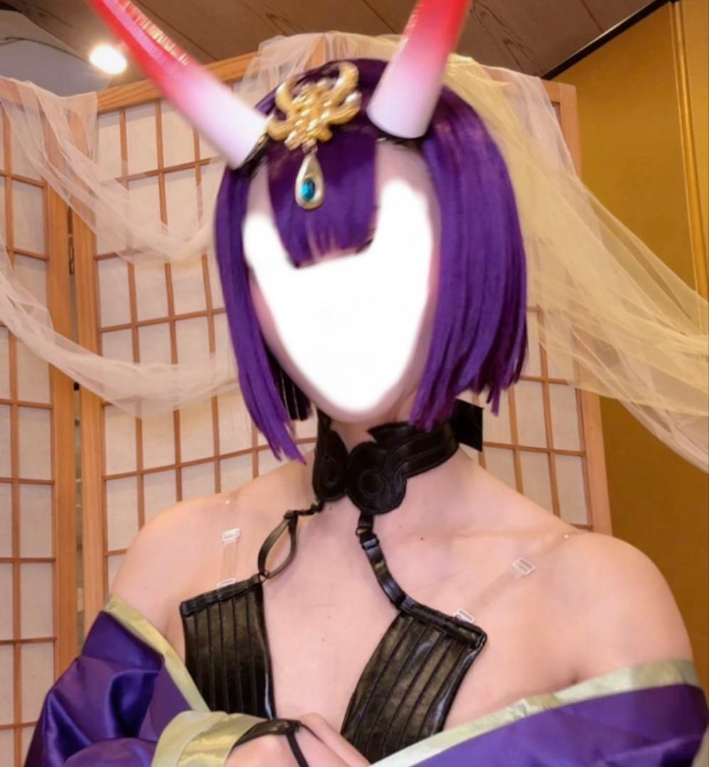 FGO 酒呑童子 コスプレ 衣装 セット済み ウィッグ