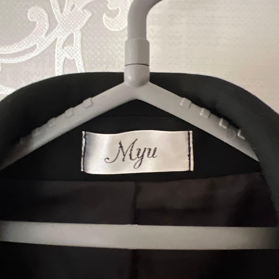 Myu ペプラムロングジレ　STORYコラボ　ブラック