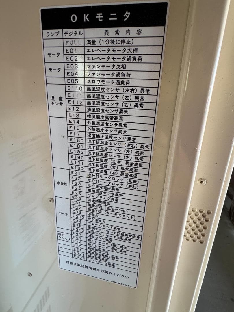 イセキ　遠赤外線乾燥機　25-R　 自動選別計量機 計量器　実働品　新潟県