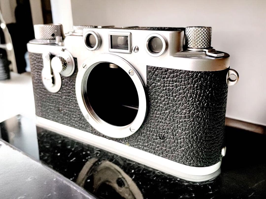 【OH済】Leica IIIf バルナックライカ セルフ付＋純正革ケース付