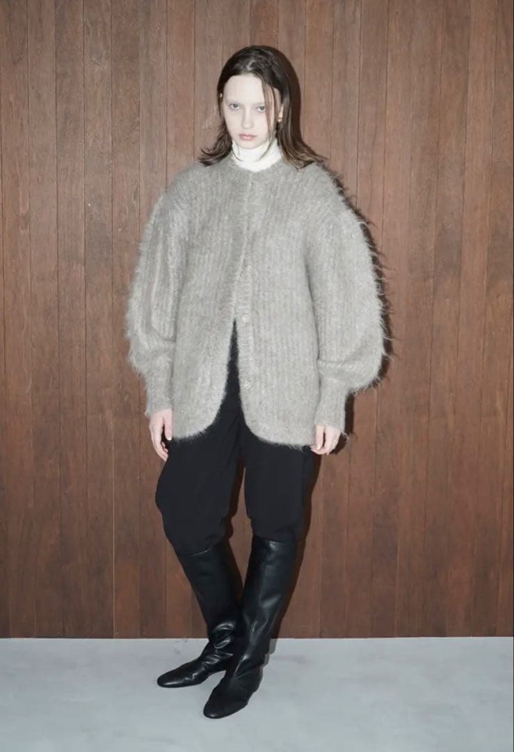 【新品未使用】CLANE クラネ　モヘアシャギーカーディガン