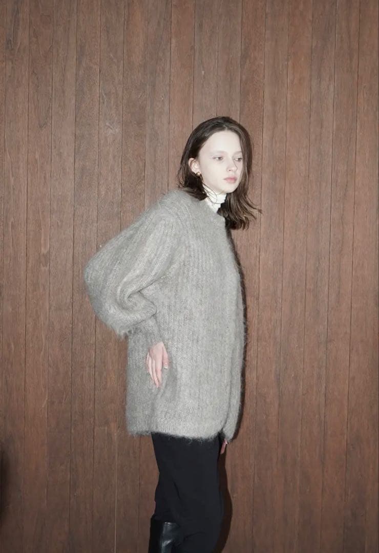 【新品未使用】CLANE クラネ　モヘアシャギーカーディガン