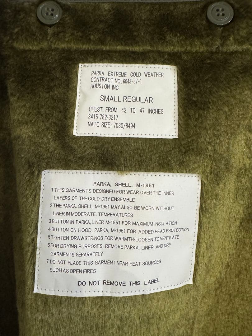 HOUSTON 5409M M-51 PARKA Sサイズ未使用
