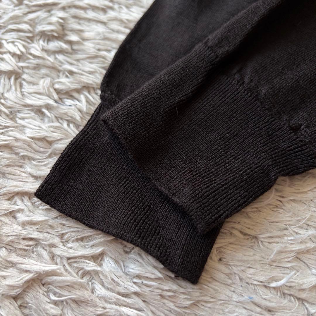 ジョンスメドレー JOHN SMEDLEY タートルネックウールニット F 茶