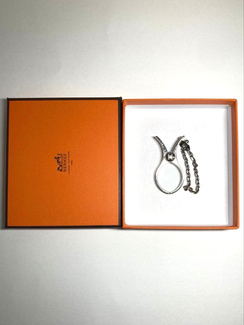 良品　HERMES エルメス　フィルー　シルバー金具　グローブホルダー　チャーム