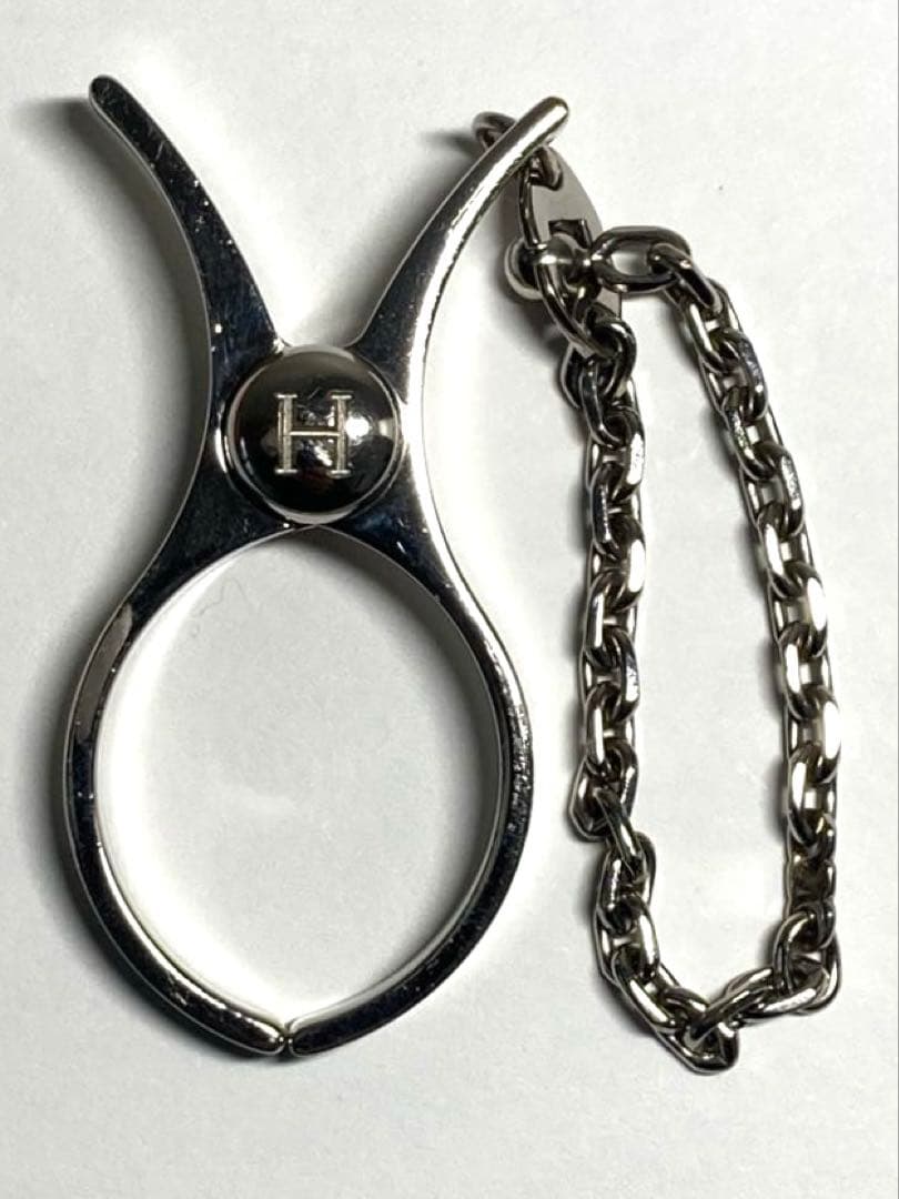 良品　HERMES エルメス　フィルー　シルバー金具　グローブホルダー　チャーム