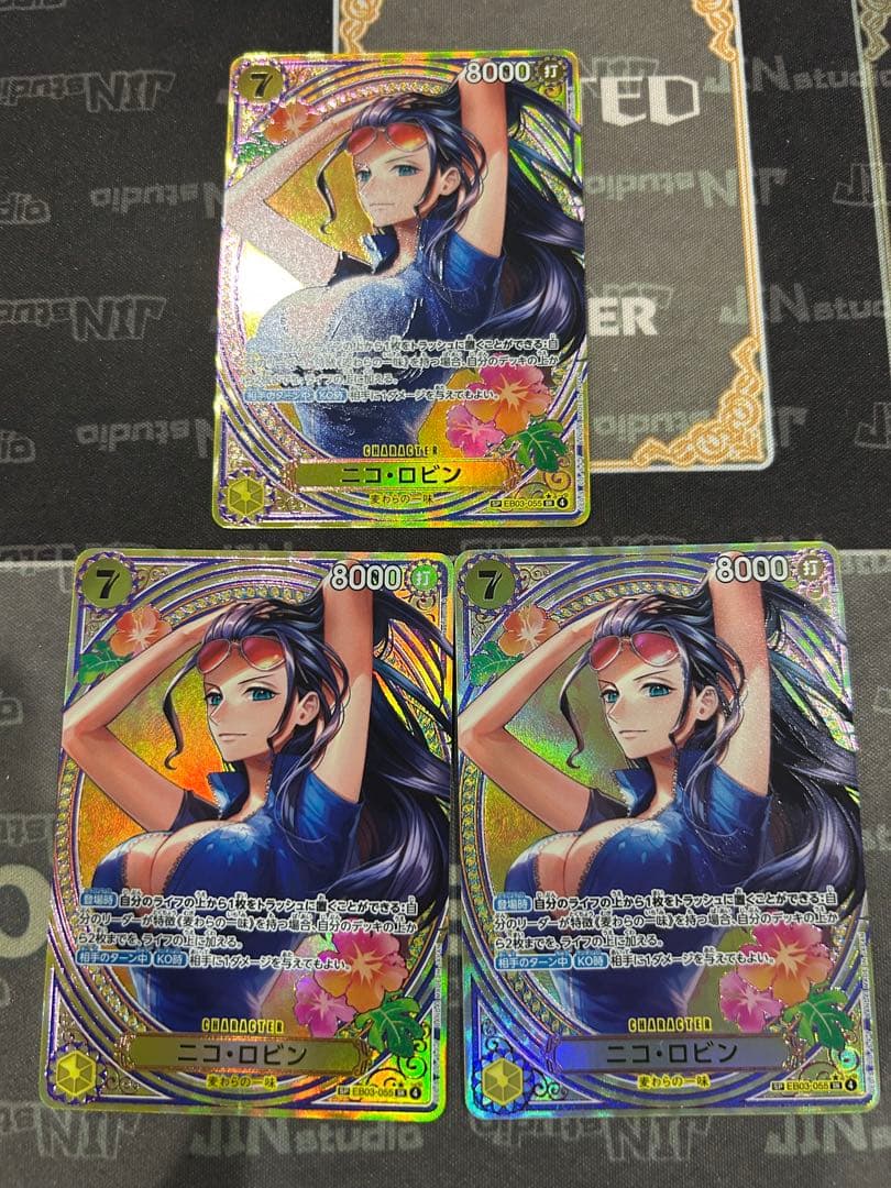 3枚セット　ワンピースカード　ニコロビン　SP ヒロインズ　EB03