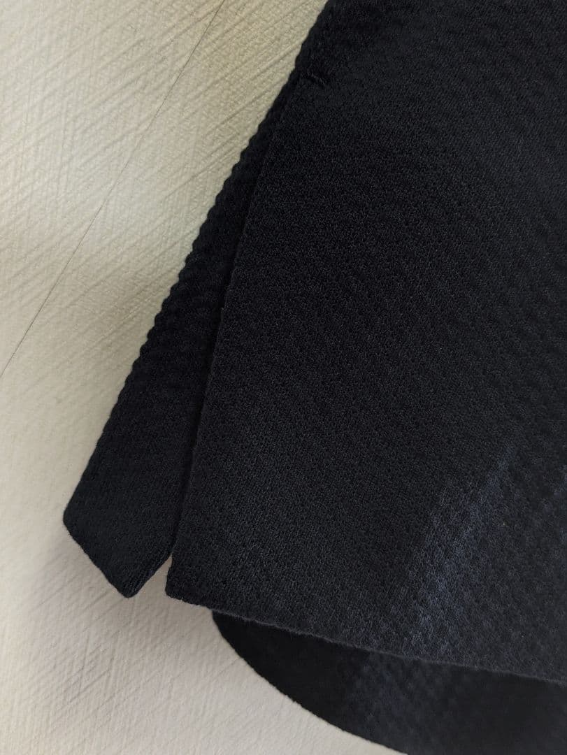 【新品未使用】ラルディーニ ワッフル ニットジャケット 紺 50 袖未処理