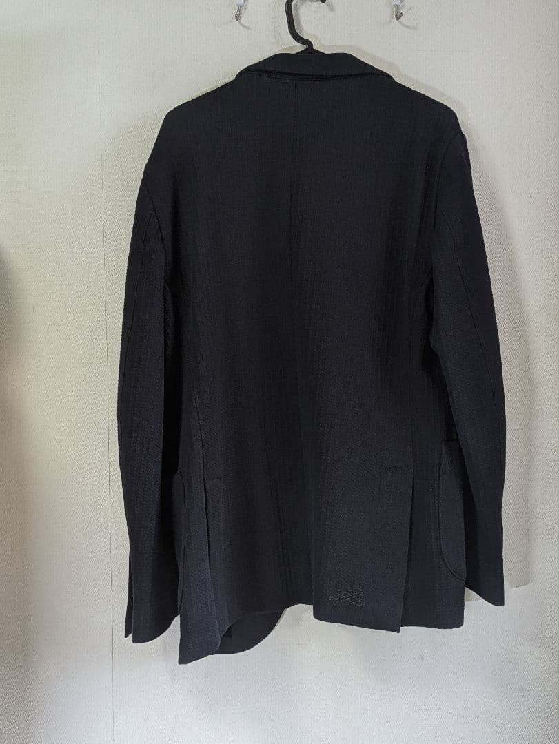 【新品未使用】ラルディーニ ワッフル ニットジャケット 紺 50 袖未処理
