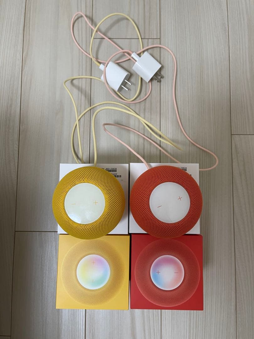 Apple Pod mini イエロー オレンジ 2台セット