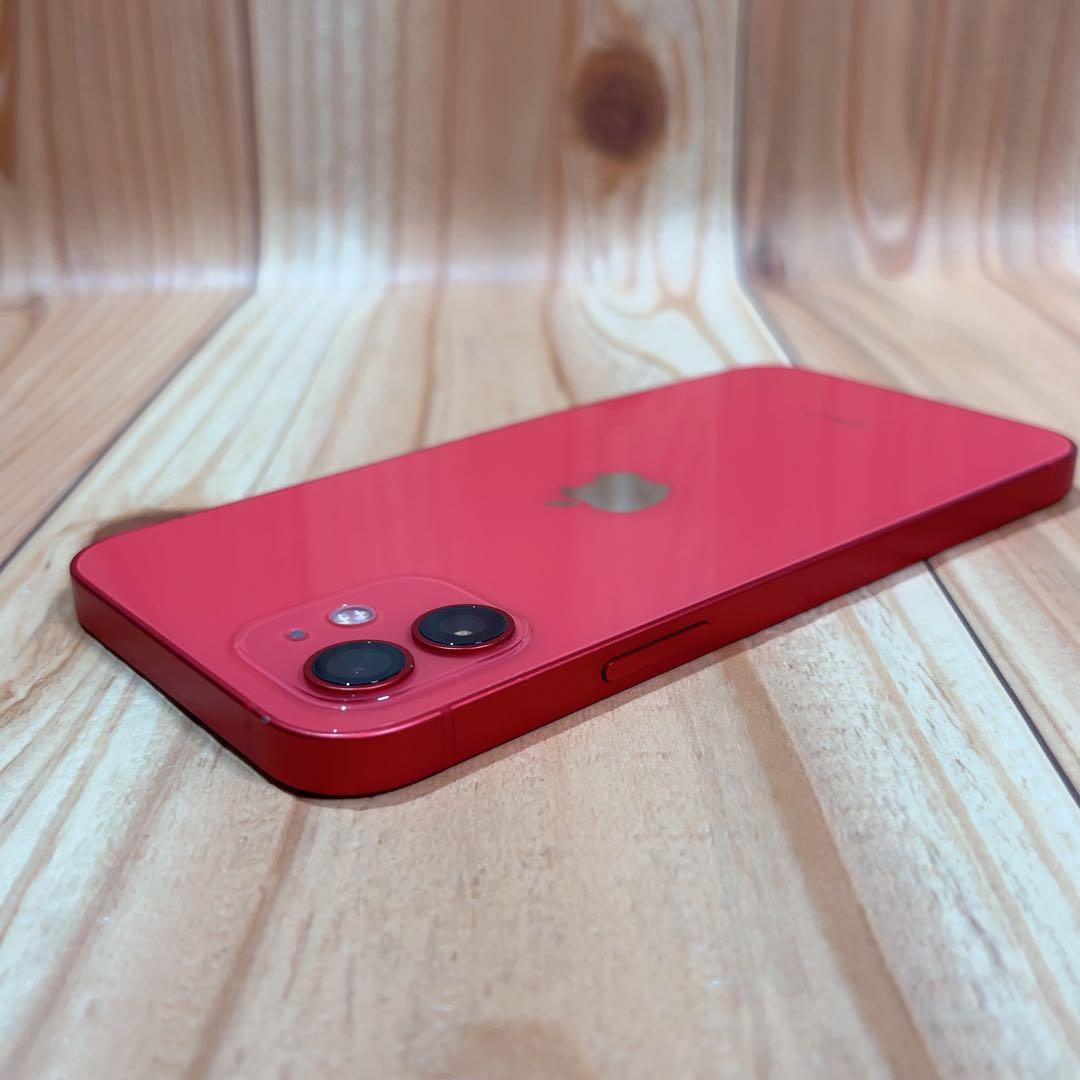 SIMフリー 本体 iPhone 12 256 GB レッド 517 電池新品