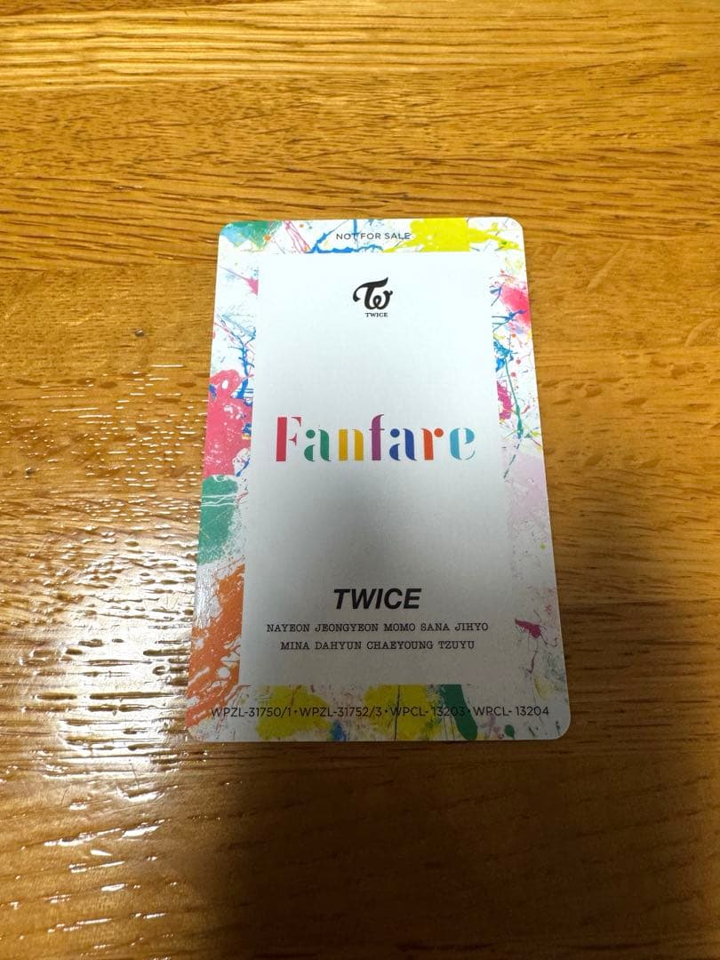 TWICE ミナ Fanfare ハイタッチ券 トレカ MINA