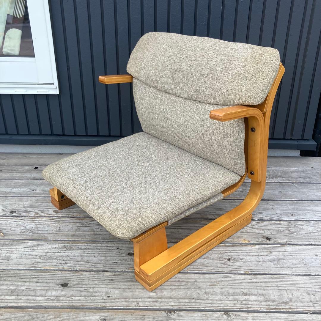 楽座椅子NEW 新日本木工 座椅子 プライウッドチェア イス あぐら 通販生活