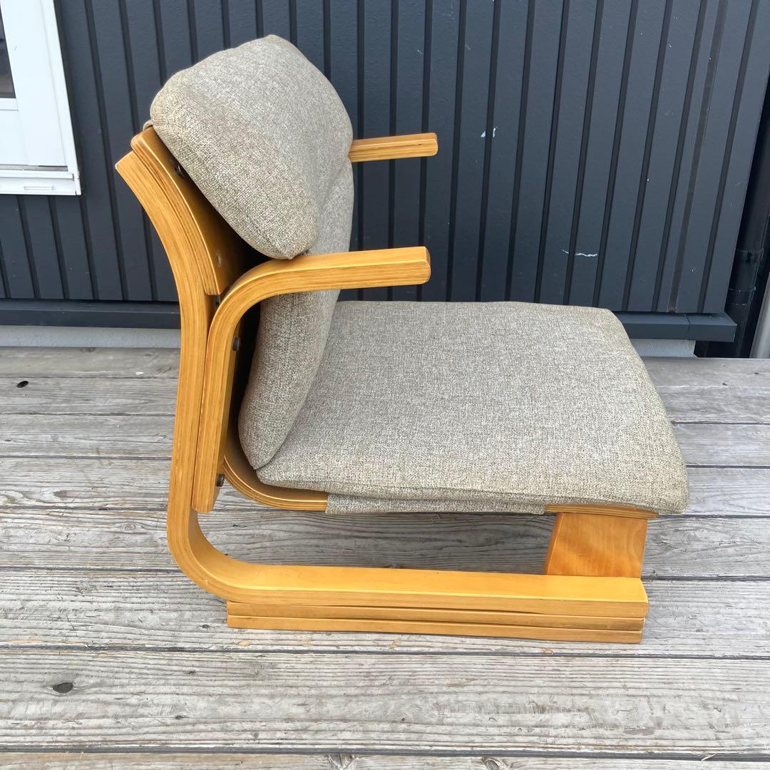 楽座椅子NEW 新日本木工 座椅子 プライウッドチェア イス あぐら 通販生活