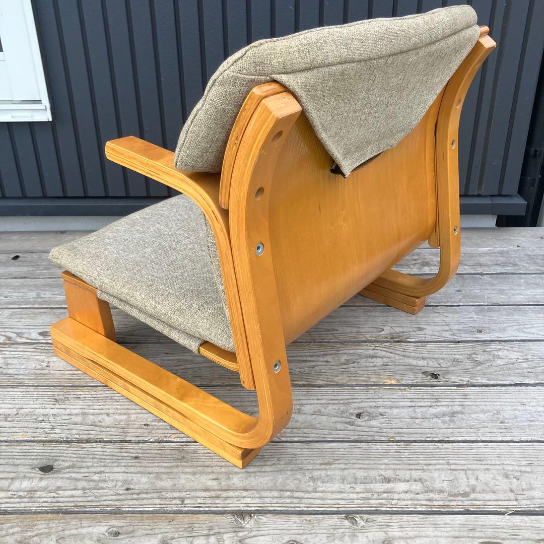 楽座椅子NEW 新日本木工 座椅子 プライウッドチェア イス あぐら 通販生活