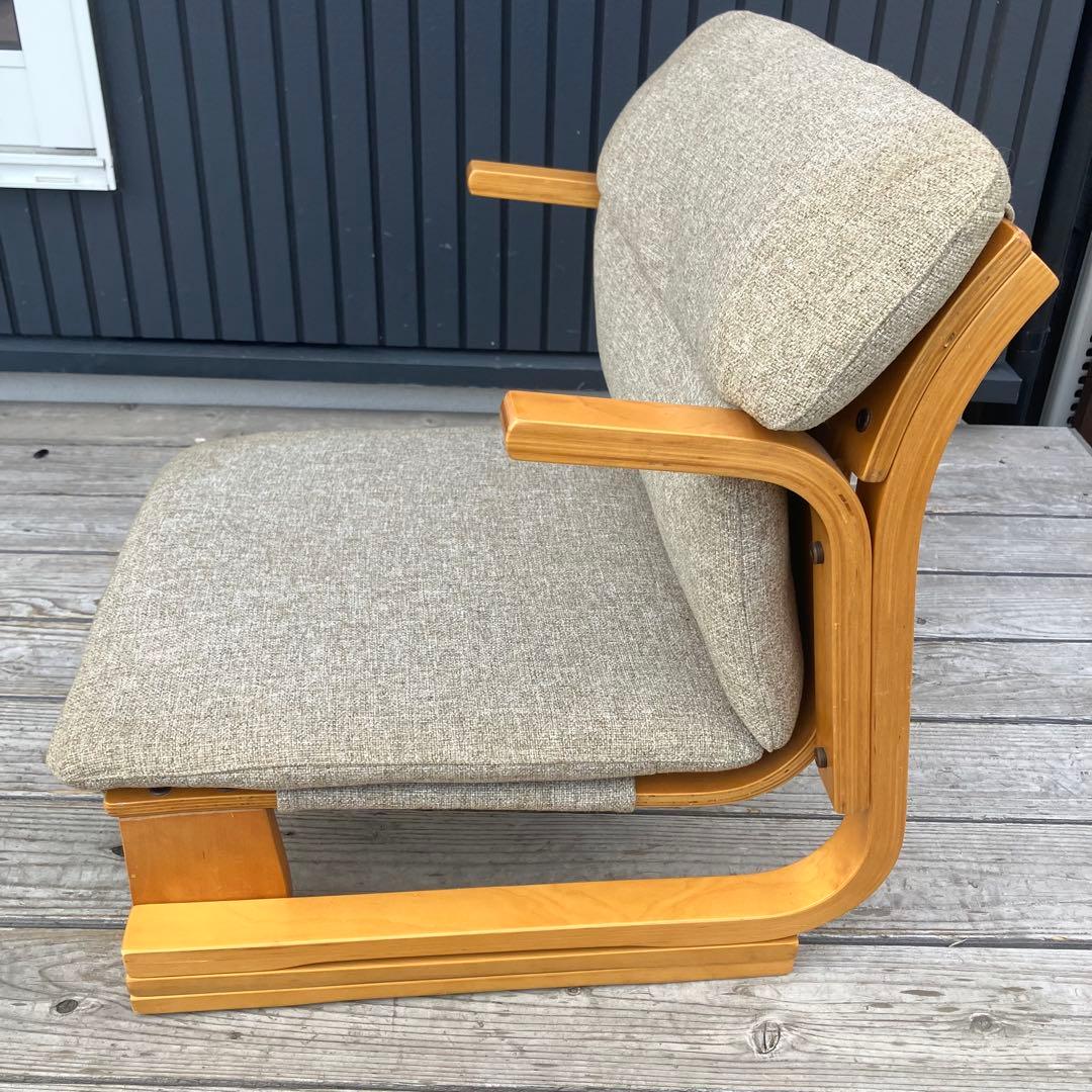 楽座椅子NEW 新日本木工 座椅子 プライウッドチェア イス あぐら 通販生活