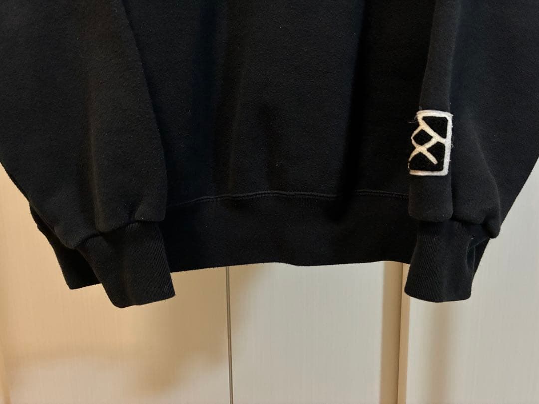 ENNOY 文春リークス　クルーネックスウェット　ブラック　サイズS