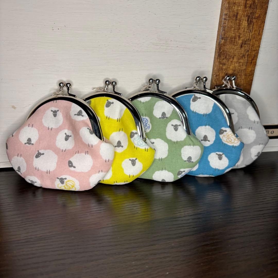 マミページ＊がま口財布9点＊ヒツジ＊ハンドメイド＊匿名発送＊アトリエモノ