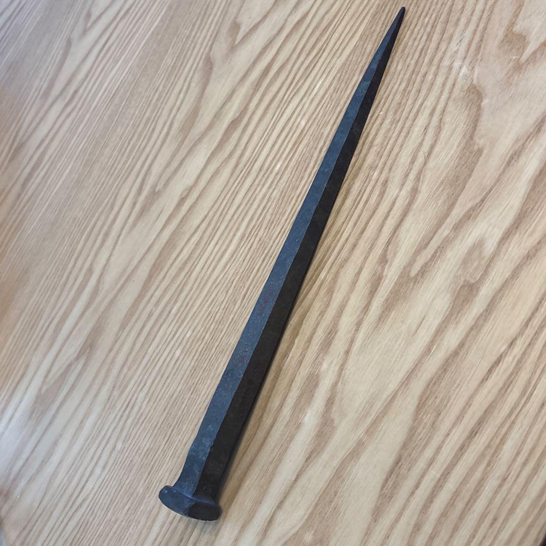 【超希少】薬師寺再建用 千年釘 白鷹幸伯 作（宮原金物店 説明書・桐箱付）本物！